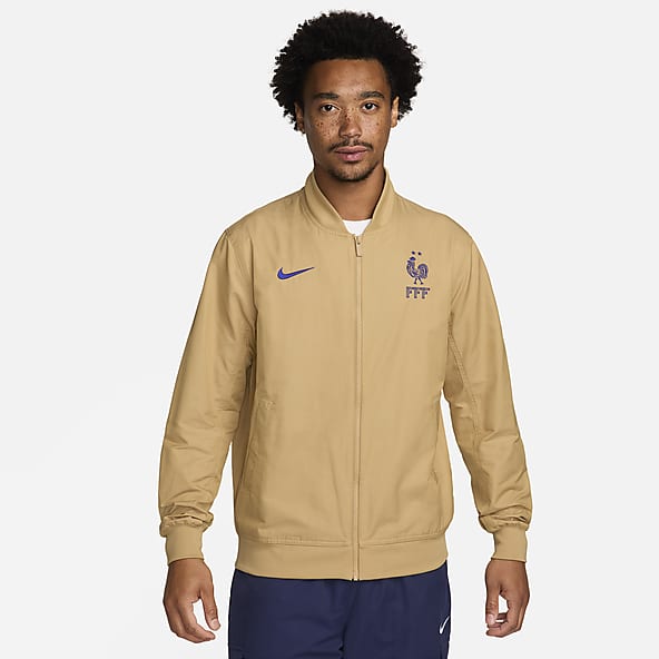 Woven Brown Soccer Jackets Vests. Nike